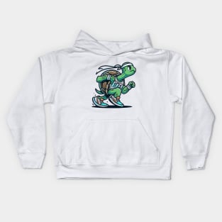 Marathon Turtle: Slow and Steady Wins Kids Hoodie